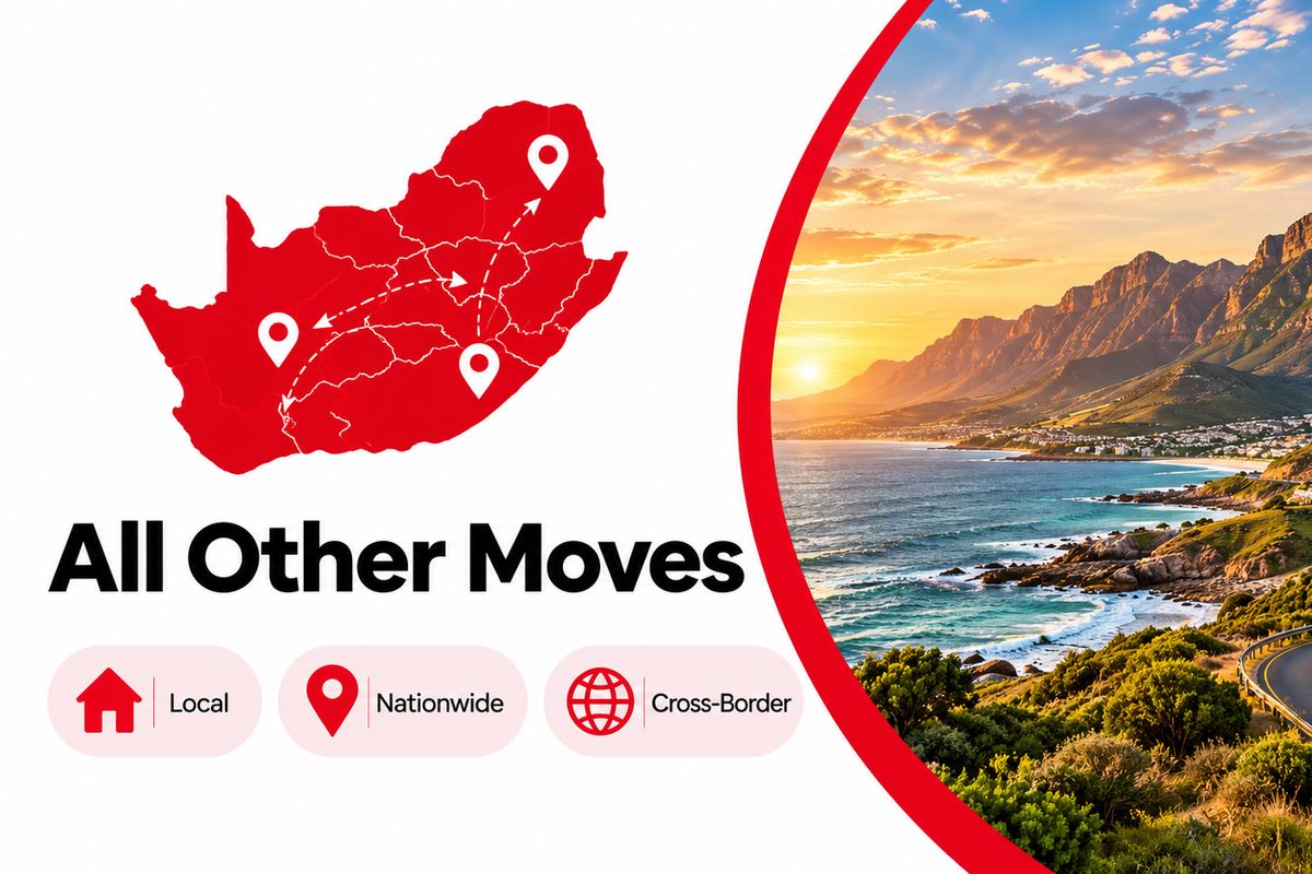 Local, outbound and cross-border moves within Gauteng, to other provinces and neighbouring countries
